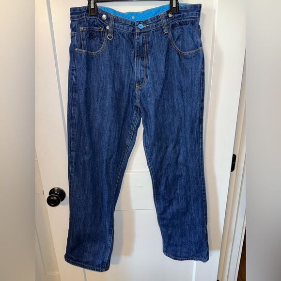 Relaxed Fit Blue Denim Jeans - Picture 1 of 7